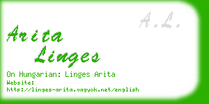 arita linges business card